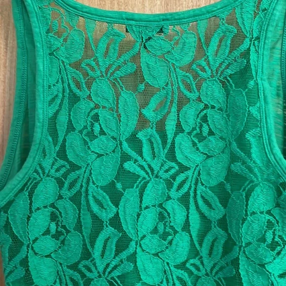 Express tank top, size XS, green - Picture 3 of 4